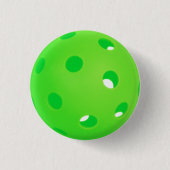 Pickleball Helder Groen Pickleball Ball Accessoire Ronde Button 3,2 Cm (Voorkant)