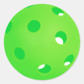 Pickleball Helder Groen Pickleball Ball Ronde Sticker (Voorkant)