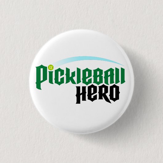 "Pickleball Hero" Logo Button (Voorkant)
