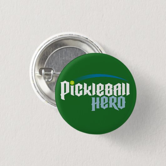 "Pickleball Hero" Logo Button (groen) (Voorkant /achterkant)
