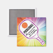 PICKLEBALL, HET ANTWOORD OP LEVEN MAGNEET (Voorkant / Achterkant)