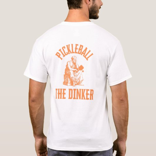 Pickleball Het Drankt - De Dinker T-shirt (Achterkant)