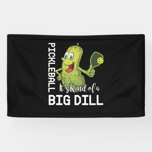Pickleball Het is een soort Big Dill Spandoek (Horizontaal)