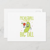 Pickleball Het is een soort grote dill-vun pun-cad Aankondigingskaart (Voorkant / Achterkant)