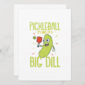 Pickleball Het is een soort grote dill-vun pun-cad Feestdagenkaart (Voorkant / Achterkant)