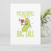 Pickleball Het is een soort grote dill-vun pun-cad Feestdagenkaart (Staand voorkant)