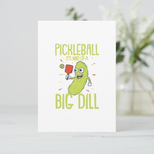 Pickleball Het is een soort grote dill-vun pun-cad Kaart (Staand voorkant)
