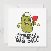 Pickleball Het is een soort van een grote dille au Save The Date (Achterkant)