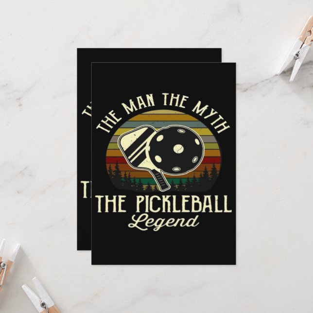 Pickleball - Het Man, de mythe, de legende (Voorkant / Achterkant in situ)