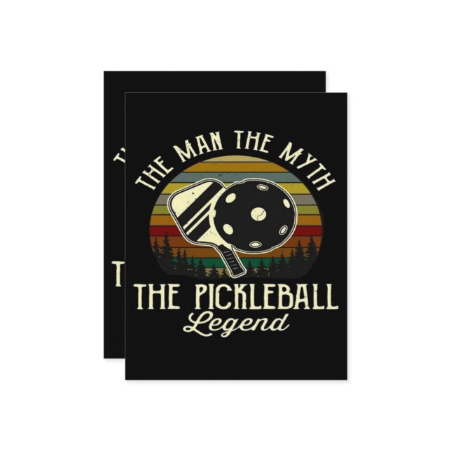 Pickleball - Het Man, de mythe, de legende (Voorkant / Achterkant in situ)