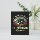 Pickleball - Het Man, de mythe, de legende Feestdagenkaart (Staand voorkant)