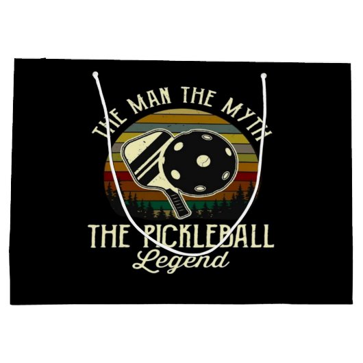Pickleball - Het Man, de mythe, de legende Groot Cadeauzakje (Achterkant)