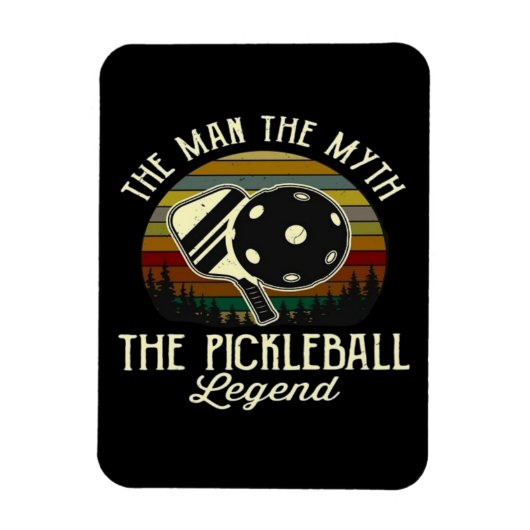 Pickleball - Het Man, de mythe, de legende Magneet (Verticaal)