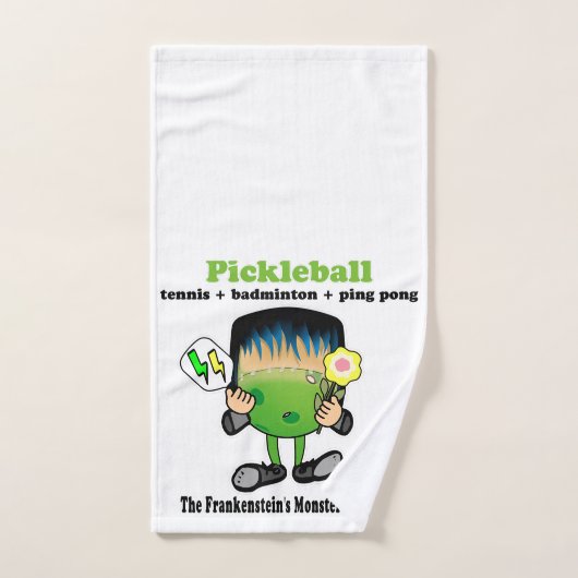 Pickleball - het monster van sport van Frankenstei Handdoek (Handdoek)