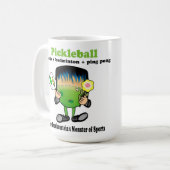 Pickleball - het monster van sport van Frankenstei Koffiemok (Voorkant links)