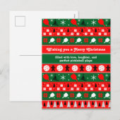 Pickleball Holiday Cheer Feestdagenkaart (Voorkant / Achterkant)