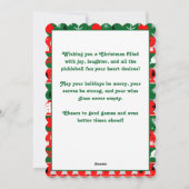 Pickleball Holiday Cheer Feestdagenkaart (Achterkant)