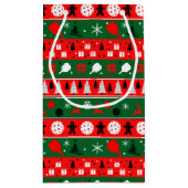 Pickleball Holiday Cheer Klein Cadeauzakje (Achterkant)