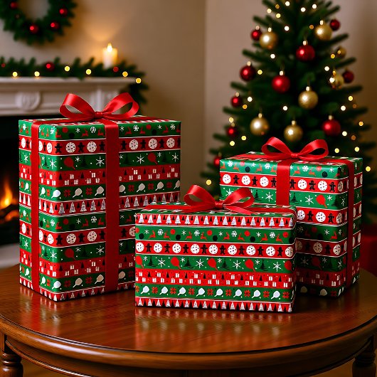 Pickleball Holiday Cheer Tissuepapier