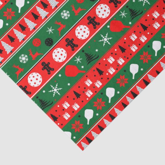 Pickleball Holiday Cheer Tissuepapier (Detail)