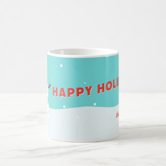 Pickleball Holiday Custom Humoureuze Snowman Mok (Center)