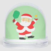 Pickleball Holiday Gift Snow Globe Sneeuwbol (Achterkant)