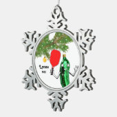 Pickleball Holiday Gift Tin Sneeuwvlok Ornament (Rechts)