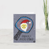 Pickleball Holiday Kaart (Voorkant)