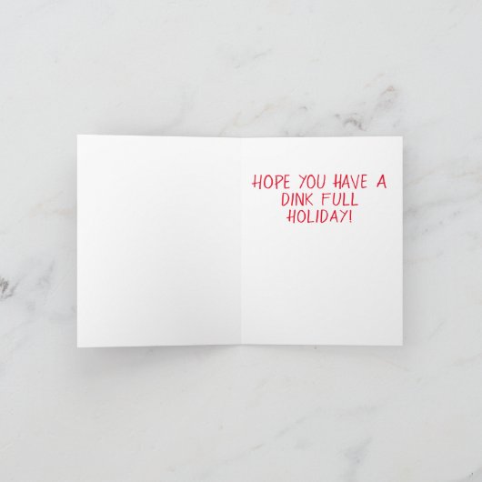 Pickleball Holiday Kaart (Binnen)