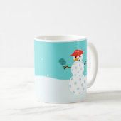 Pickleball Holiday kerst Humoureuze Snowman Mok (Voorkant rechts)