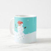 Pickleball Holiday kerst Humoureuze Snowman Mok (Voorkant links)