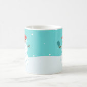 Pickleball Holiday kerst Humoureuze Snowman Mok (Center)