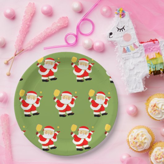 Pickleball Holiday Party Papieren Bordje (Feest)