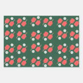 Pickleball Holiday Wrapping Paper (Voorkant)