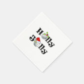 Pickleball-Holly Jolly Servet (Hoek)