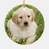 Pickleball hond, lelijke kerst trui, uw foto keramisch ornament (Achterkant)