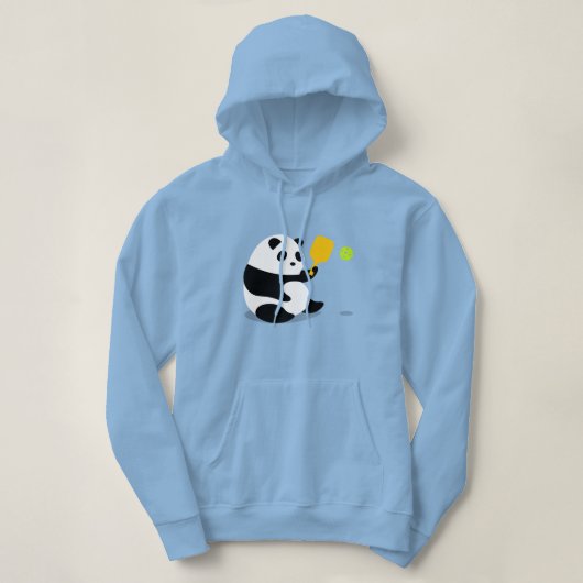 Pickleball Hoodie: "Pickleball Panda" Hoodie (Design voorkant)