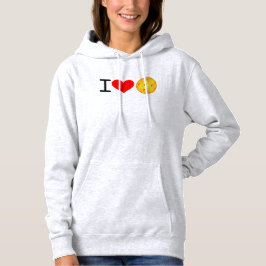 Pickleball Hoodie voor vrouwen: "I Love Pickleball