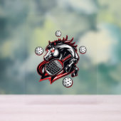 Pickleball Horse Lover Acryl Bord (Neutraal)