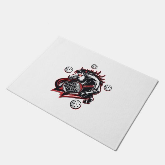 Pickleball Horse Lover Deurmat (Schuin)