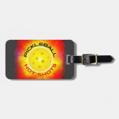 Pickleball Hot Shots 1 Afbeelding Opties Bagagelab Bagagelabel (Voorkant horizontaal)