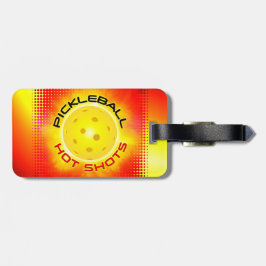 Pickleball Hot Shots 1 Afbeelding Opties Bagagelab Bagagelabel