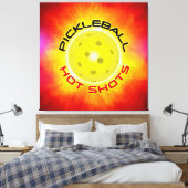Pickleball Hot Shots 1 Canvas Afdruk (Insitu (Slaapkamer))