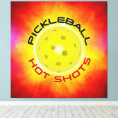 Pickleball Hot Shots 1 Canvas Afdruk (Insitu (Houten vloer))