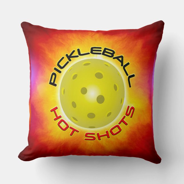 Pickleball Hot Shots 1 Kussen (Voorkant)