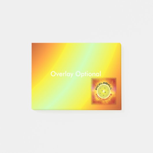 Pickleball Hot Shots 1-opties Post-it® Notes (Voorkant)