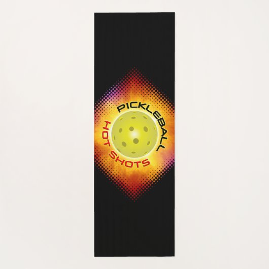 Pickleball Hot Shots 1-opties Yogamat (Achterkant)