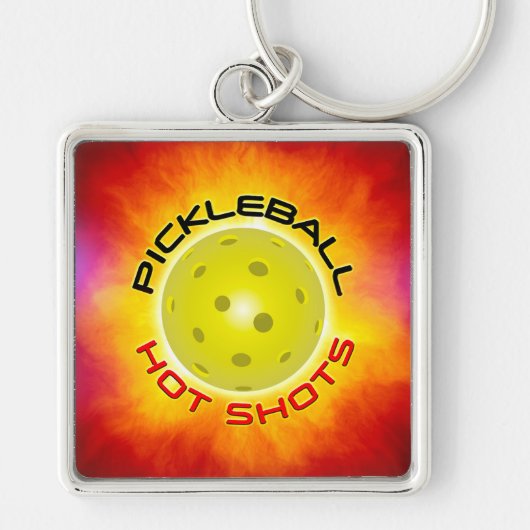 Pickleball Hot Shots 1 Sleutelhanger (Voorkant)