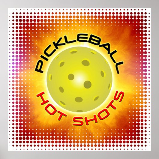 Pickleball Hot Shots 1A afdrukken Poster (Voorkant)