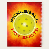 Pickleball Hot Shots Spiraal Week-/Maandplanner Planner (Achterkant)